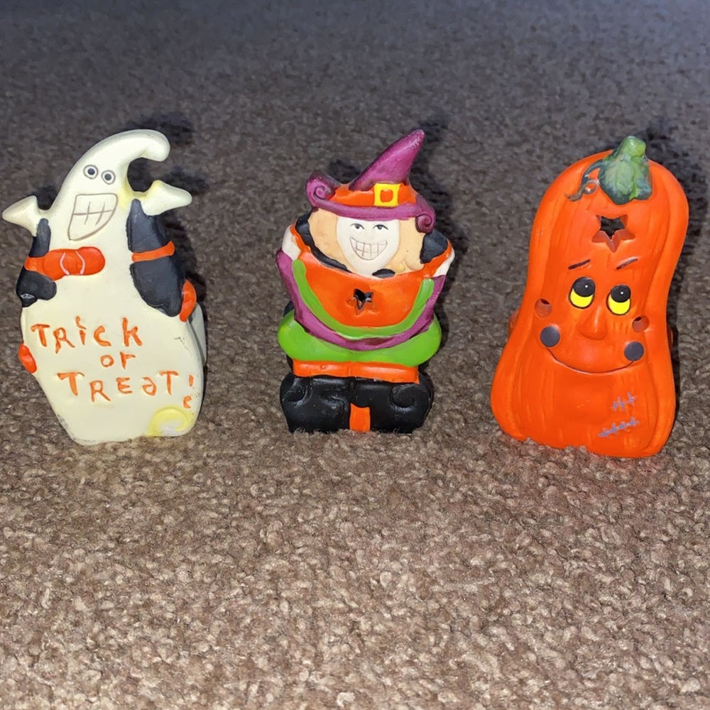 Vintage Halloween Candleholders